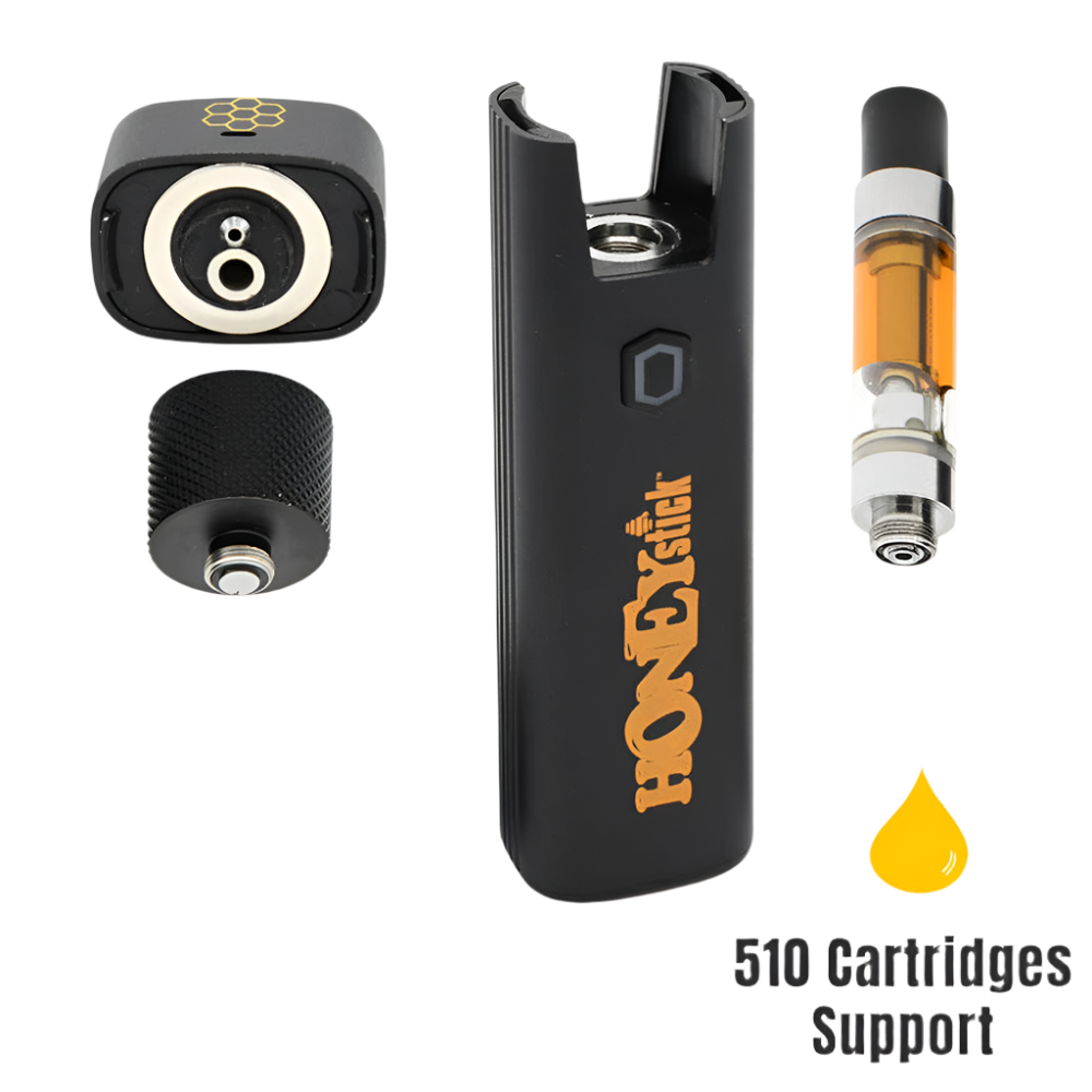 A breakdown of the Honeystick Pocket Plasma’s compatibility with wax atomizers and 510 cartridges.